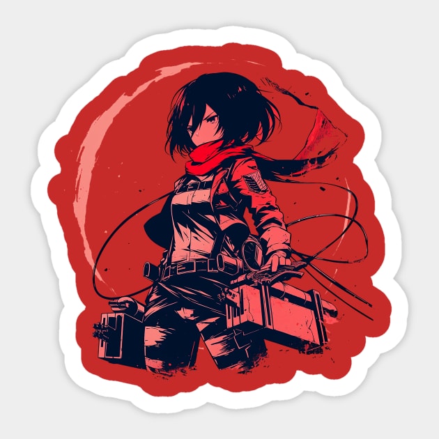 mikasa Sticker by StevenBag